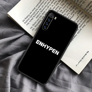 ENHYPEN kpop Telefon Caz Pentru Xiaomi Redmi Nota 7 8 8T 9 9 4X 7 7A 9A K30 Pro Ultra black Prim-rezistent la apa Moale Tendință de Celule