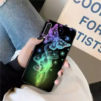 Zbura Fluture de culoare sclipici moda Caz de Telefon Pentru Samsung galaxy S 9 10 20 10 21 30 31 40 50 51 71 nota 20 j 4 2018 plus