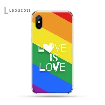 Lesbiene Gay LGBT Steag Curcubeu de lux de protecție funda telefon caz pentru iPhone 11 12 pro XS MAX 8 7 6 6S Plus X 5S SE 2020 XR