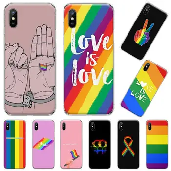 Lesbiene Gay LGBT Steag Curcubeu de lux de protecție funda telefon caz pentru iPhone 11 12 pro XS MAX 8 7 6 6S Plus X 5S SE 2020 XR