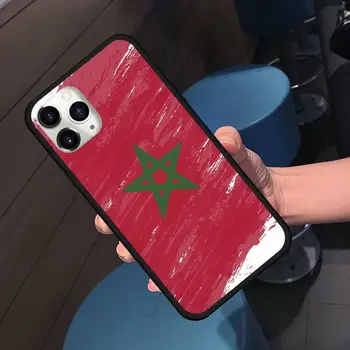 Maroc flag insigna STEA ROȘIE DRAGOSTEA Telefon Caz pentru iPhone 11 12 pro XS MAX 8 7 6 6S Plus X 5S SE 2020 XR acoperire coajă funda