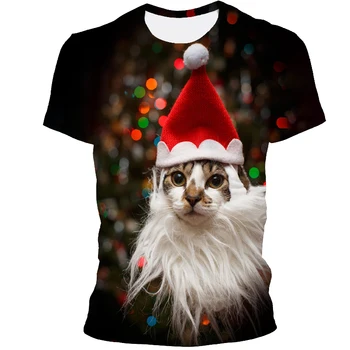 2021 Fierbinte de Vânzare la Modă de Crăciun T-Shirt O-Gat Maneci Scurte Xxs-6xl În Bărbați Și Femei de Stiluri