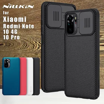 Nillkin pentru Xiaomi Redmi Notă 10T 10 5G NFC Caz CamShield de Protecție Capacul din Spate pentru Redmi Nota 10 Pro / 10 Pro Max / 10s 4G