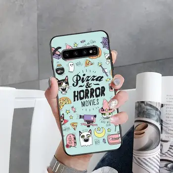 Girly Pastelate Vrăjitoare Goth Vrajitoare Pisica Caz de Telefon Pentru Samsung Galaxy S10E S20 Ultra S10 S21 S7 S8 S9 Plus S21Plus S20FE
