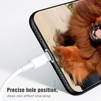 Mastiff Tibetan Câine Silicon Negru Acoperă Pentru Apple IPhone 12 Mini 11 Pro XS MAX XR X 8 7 6S 6 Plus 5S Telefon Caz SE