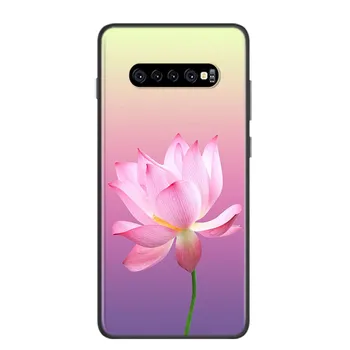 Lotus Floare Trandafir Pentru Samsung Galaxy S20 S21 FE Ultra S10 S10E Lite 5G S9 S8 S7 S6 Edge Plus Caz de Telefon