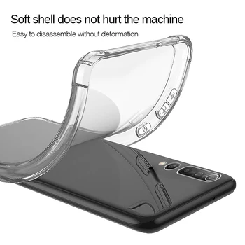 Rezistent la șocuri Caz Pentru Xiaomi Mi 10t Pro Transparent Pernă de Aer de Caz Xiomi Mi 10t Mi10t Pro Moale TPU Silicon Capacul din Spate Caz