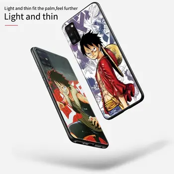 Caz pentru Samsung Galaxy A50 A51 A70 A71 A10 A20 A30 A40 A11 A21s A31 A41 TPU Acoperire Moale One Piece Luffy Anime Cazuri de Telefon
