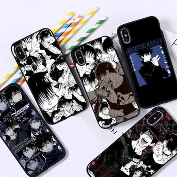 YNDFCNB Toji Fushiguro Jujutsu Kaisen Anime Telefon Caz pentru iPhone 11 12 pro XS MAX 8 7 6 6S Plus X 5S SE 2020 XR acoperi