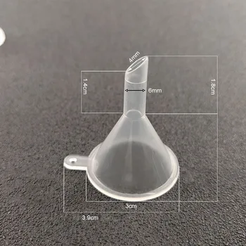 Lichid Transparent de Ulei Pâlnii de Plastic Parfumul Răspândit Sticlă Mică Pâlnie Ktichen Instrumente Mini Accesorii 10buc