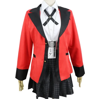 Cald Rece Costume Cosplay Anime Fete Școală Uniformă Set Complet Sacou+Camasa+Fusta+Ciorapi+Cravata