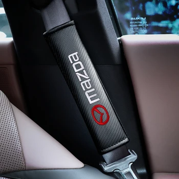2 buc Fibra de Carbon Mașină Centura de siguranță Pad Umăr a Centurii de Pernă de Protecție Curele Pentru Mazda Axela Atenza CX-5 8 3 6 MPS