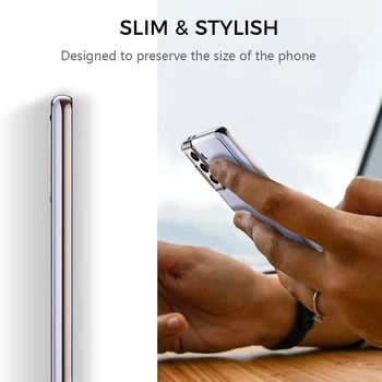 Original Ultra Subțire Caz Clar Pentru Samsung Galaxy S21 Ultra Silicon Transparent Plin Caz Acoperire Pentru Samsung S21 Plus Rezistent La Șocuri