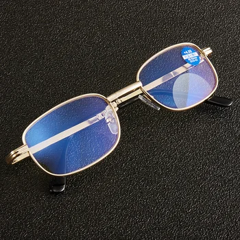 Cele mai noi Multifocale Bifocale Ochelari de Citit Progresivă de Mărire Anti Blue Light Prezbiopie Bărbați Femei ochelari de Pliere