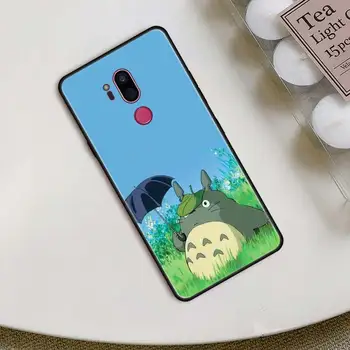 Anime Vecinul Meu Totoro Caz pentru LG K40 K40s K41s K50 K51s K61 G7 G8 ThinQ Q51 Q60 Q61 Q70 Coque Silicon Negru Capacul Telefonului