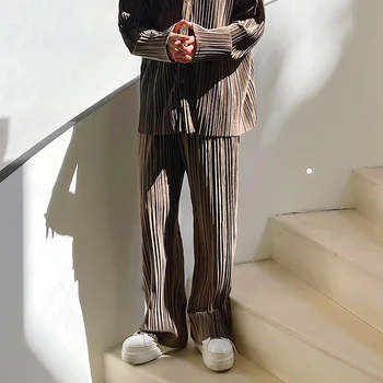 Bărbați Tesatura Cutat Haina Tricou Pentru Bărbați Streetwear Moda Vintage Liber Casual, Camasi Supradimensionate De Sex Masculin Coreean Harajuku Tricou Barbat