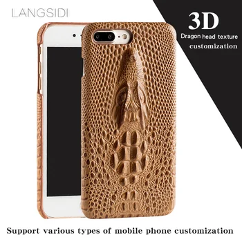 Manual complet personalizat celular caz 3D Robinet hard shell jumătate capacul din spate aplicat Pentru iPhone6P 6S șasiu din piele modele