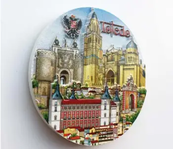 Manual Pictate Spania, Toledo 3D Magnet de Frigider Barcelona Turism, magazin de Suveniruri Colectare Frigider Autocolante Magnetice