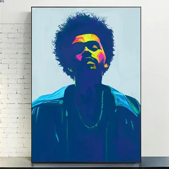 Pictura The Weeknd Lumini Orbitoare Starboy Muzica Rap Album Printuri De Arta De Perete Panza Tablou Living Home Decor