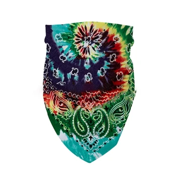 Dublu Paisley Floral Imprimare Bandană Cap Împachetări Vârtej Multicolor Tie-Dye Hip Hop Pătrat Eșarfă Ciclism Turban Bentita