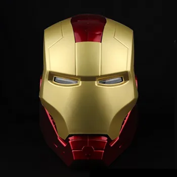 Noi Disney 1:1 Iluminare Led Ironman Film Masca Marvel Avengers Iron Man, Tony Stark Casca de Cosplay din PVC Figura de Acțiune Jucarii Cadou