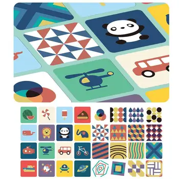 Alb Și Negru Simțul Văzului Inspirat De Puzzle Carte De Educație Timpurie Cognitive Culoare Vederea Dezvoltării Card Carduri Flash Pentru Copii