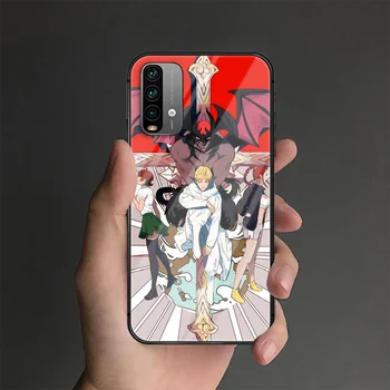 Devilman Crybaby Telefon Sticlă Călită Caz Acoperire Pentru Xiaomi Redmi Note 7 8 9 O S T K30 Pro Ultra Capac De Silicon