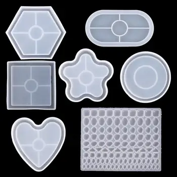 DIY Coaster Rășină Epoxidică Mucegai Manual Cabochon Bază de Silicon Matrite pentru Decor Acasă Rasina de Artizanat