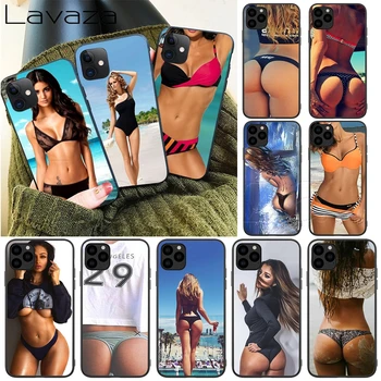 Lavaza Sexy fund Lenjerie Bikini Femeie fata Silicon Moale Caz pentru iPhone 12 Mini 11 Pro XS Max XR X 8 7 6 6S Plus 5 5S SE
