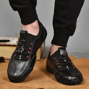 Topvivi mens pantofi casual barbati adidasi din piele brand de lux Qulaity pantofi Slip-on Softy pantofi mocasini barbati moda italiană