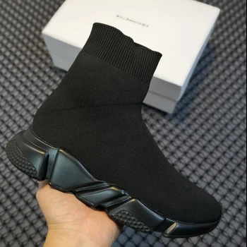2021 Brand de Lux de Mare Întindere Paris Șosete și Pantofi pentru Bărbați și Femei Vid Cupluri Tricot Respirabil Moda Șosete și Cizme