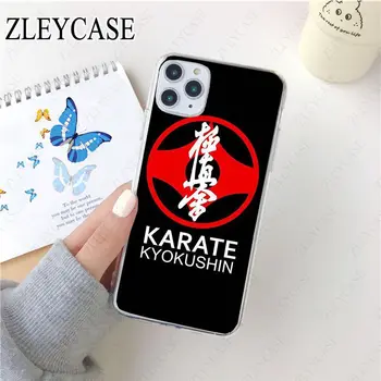 Transparent Coajă Moale Telefon Acoperă Pentru iphone 11 11pro max 5s SE 6s 7 8plus x xs xr xsmax caz de Karate Kyokushin Simbol