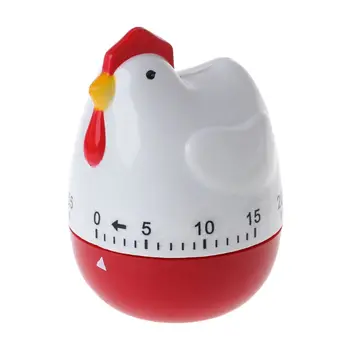 Drăguț Găină Forma Bucătărie de Gătit Timer Mecanic Ceas Numărătoarea inversă de Alarmă Memento Instrument de Decor Acasă 667A