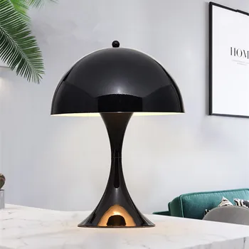 Panthella Mini LED Masă Lampă simplă artă creativă Ciuperci lampă de masă dormitor, camera de oaspeti negru lampa de birou magazin bar lampă de masă