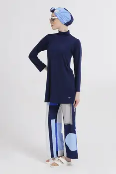 Costume de baie musulman Islamic costume de Baie Femei Modestă Hijab Burkini Musulmane Maillot de principalele femme Plin de Acoperire de Înaltă Calitate de Design de Moda Set de Plajă, îmbrăcăminte pentru Femei la Modă Chic Lung 'ALFASA 21628 Excluesive