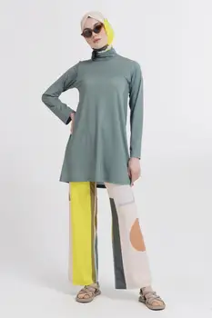 Costume de baie musulman Islamic costume de Baie Femei Modestă Hijab Burkini Musulmane Maillot de principalele femme Plin de Acoperire de Înaltă Calitate de Design de Moda Set de Plajă, îmbrăcăminte pentru Femei la Modă Chic Lung 'ALFASA 21628 Excluesive