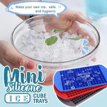 Mini Silicon Tăvi Pentru Cuburi De Gheață 160 Cub Grile De Alimente Congelate Clasa Tava De Gheață De Fructe Bar, Filtru De Petrecere Budinca Instrument De Accesorii De Bucătărie