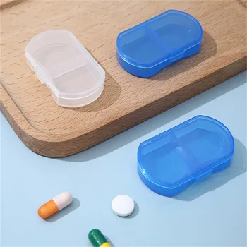 1buc Portabil Pastila Tablet Pastilă Cutter Compas Material PP Organizator Pentru Medicamente Splitter Ține Cutie de Depozitare