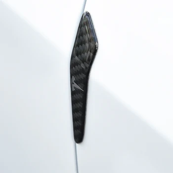 Pentru Tesla Model 3 S Y X Fibră De Carbon Tampon Masca De Protecție Crash Bar Portiera Garda Bara Marginea Benzi Colț Autocolant