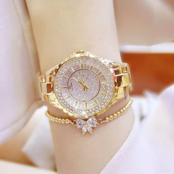 Aur de Lux pentru Femei Brand de Ceasuri cu Diamante Doamnelor Cuarț Încheietura Ceasuri din oțel Inoxidabil Ceas de sex Feminin Ceas relogio feminino 2020