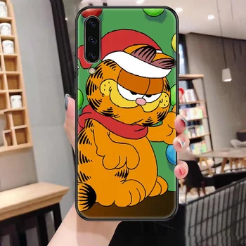 Garfield Desene animate caz de Telefon Pentru Samsung Galaxy a 3 5 7 8 10 20 21 30 40 50 51 70 71 E S 2016 2018 4G negru tpu celule de acoperire destul de
