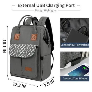 Brand Rucsac Mare USB Extern Taxa de 15.6 Inch Laptop Rucsac Umerii Bărbaților Anti-Furt Impermeabil, Rucsac de Călătorie