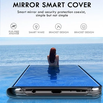 Smart Mirror Flip Caz de Telefon Pentru Xiaomi Redmi Nota 9 9 8 8A 8T 7 7A 4X 6 5 5C Pro 10X A1 A2 CC9 9SE 9C 9A Caz Acoperire Coque