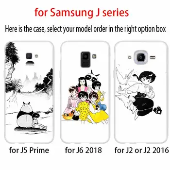 Caz de telefon Moale Capacul Coque Pentru Samsung Galaxy J6 J8 J3 J5 J7 J4 2016 2017 UE 2018 Prim-Pro Anime Ranma