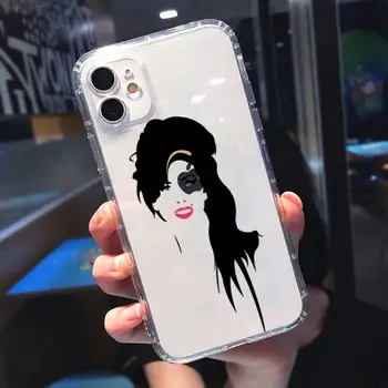 Amy Winehouse Muzician Suflet Cântăreț Telefon Caz Transparent moale Pentru iphone 5 5s 5c 6 se 6s 7 8 11 12 plus mini x xs xr pro max