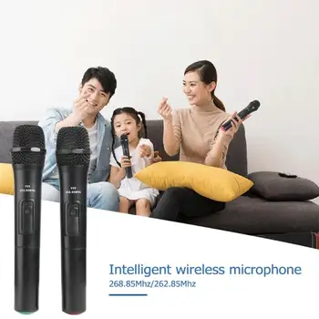 1 buc/2 buc Smart Wireless cu Microfon Handheld Mic cu Receptor USB pentru Karaoke Discurs Difuzor Audio, Microfoane Instrumente