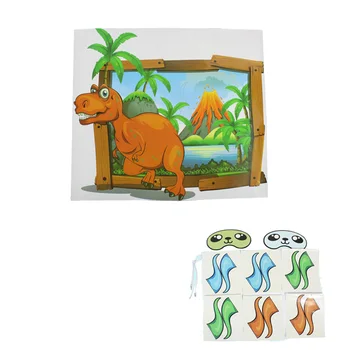 Consumabile partid Pin Coada Pe Joc Dinozaur Sălbatic Un Băiat Ziua de naștere Petrecere Joc Hohote Dino Jungle Party Decor DIY