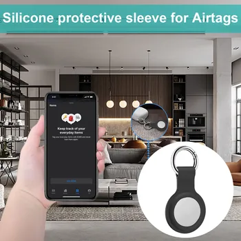 Silicon Transporta Caz Piele de Protecție Acoperă pentru Apple Airtags Bluetooth Wireless Tracker Protector Shell Pentru Airtags Accesorii