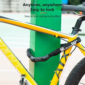 Ciclism Biciclete de Blocare Parolă-Cheie de Lanț de Blocare Motocicleta MTB Biciclete Rutiere Accesorii pentru Siguranța Anti-furt Portabil de Blocare Biciclete