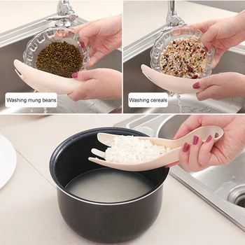 2tipuri de Bucătărie Creativă de Spălat Instrument Multi-Funcția de Orez Spălat Instrumente de Orez Sită de uz Casnic Chiuveta Alimente de Scurgere Rack Cocina Gadget-uri